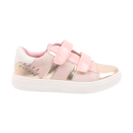 American Club Sneakers, sportssko amerikanske 16699 lyserød gul