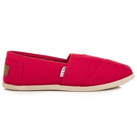 Røde slip-on sneakers
