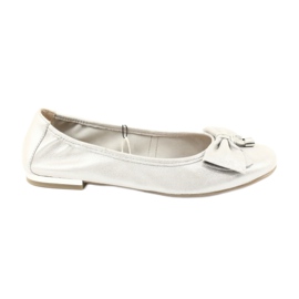 Caprice ballerinas damesko 22111 sølv grå
