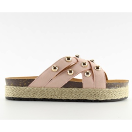 Hjemmesko espadrilles pink CK22P pink lyserød
