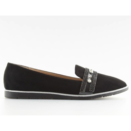 Sorte loafers lordsy JN-181 Sort