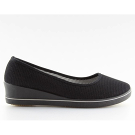 Sorte c21v sorte wedge ballerinaer