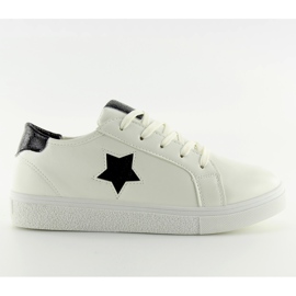 Hvide sneakers til kvinder 343-Y sort