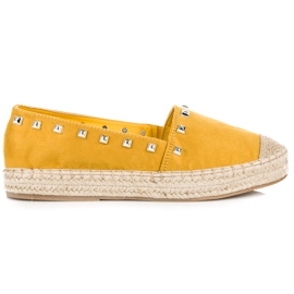 Nio Nio Gule Espadriller med nitter