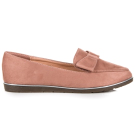 Ruskinds loafers med sløjfe lyserød