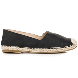 Queentina Sort Espadrilles