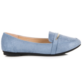 Abloom Blå loafers til kvinder