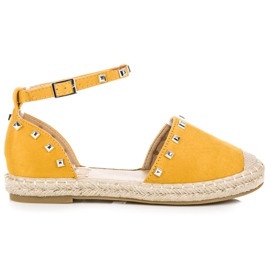 Nio Nio Flade espadrillesandaler gul