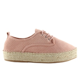 Pink espadriller til kvinder LL-118 Pink lyserød