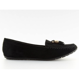 Dame sorte loafers FJ-003 sort