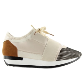 Sportssko Beige 16-515 Beige flerfarvet brun