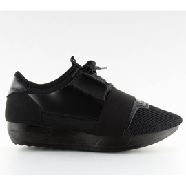 Sort 16-515 Allblack sportssko