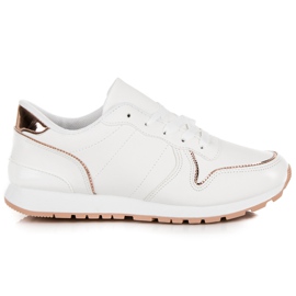 Bundne hvide sneakers