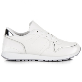 Bundne hvide sneakers