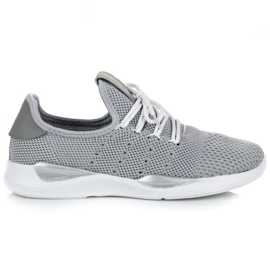 Gennembrudte sneakers grå