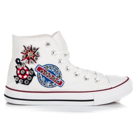 Seastar High-top sneakers med lapper hvid