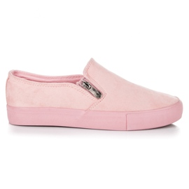 Seastar Pink Suede Slipons lyserød