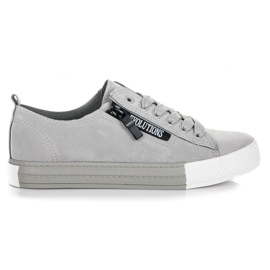 Sneakers på platformen grå