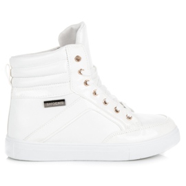 Emaks Sneakers med snøre over anklen hvid