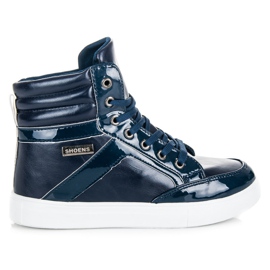 Emaks Sneakers med snøre over anklen blå