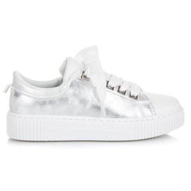 Sport Platform sneakers med binding hvid