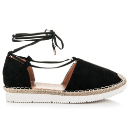 Seastar Knyttede espadriller sort