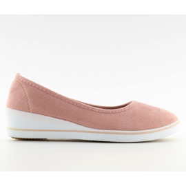 Ballerinaer på kiler pink D73 pink lyserød