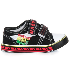 Hasby Velcro sneakers til drenge sort