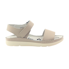 Filippo Komfortable beige velcrosandaler