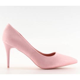 Suede højhælede Candy Shop pink LEI-90 Pink lyserød