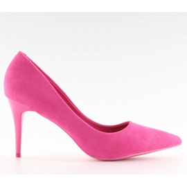 Suede høje hæle Candy Shop fuchsia LEI-90 L. FUSHIA lyserød