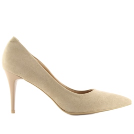 Suede hæle Candy Shop beige beige