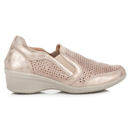 Kylie Gennembrudte slip-on sko brun