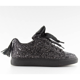 Sorte glitter sneakers M-611 sorte