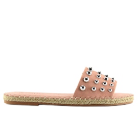 Pink espadrilles hjemmesko til kvinder LL-120P Pink lyserød