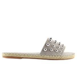 Grå Grå espadriller til kvinder LL-120P Grå