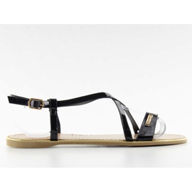 Sandaler med sarte strimler Lc-89 Sort
