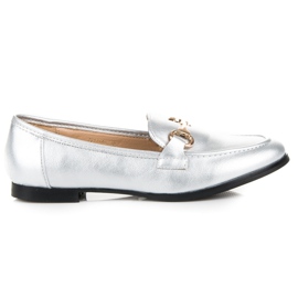 Vices Slip-on loafers i sølv grå