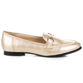 Vices Golden Slip On Loafers gylden