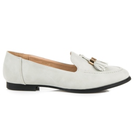Vices Loafers med frynser grå