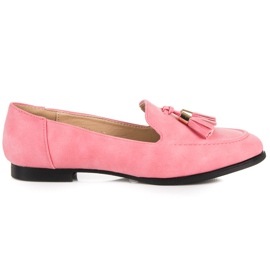 Vices Loafers med frynser lyserød