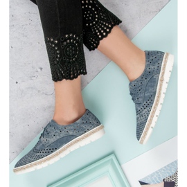 Kylie Openwork sko Espadrilles blå