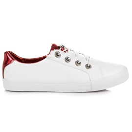 KYLIE hvide sneakers flerfarvet
