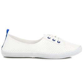 Kylie Gennembrudte sneakers hvid