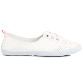Kylie Gennembrudte sneakers hvid