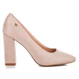 Vices Beige pumps på søjlen