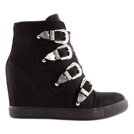 Sneakers til kvinder Sort 100-852Bas-1 Sort