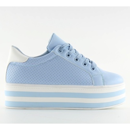 Blå NB183P Blå højsålede sneakers
