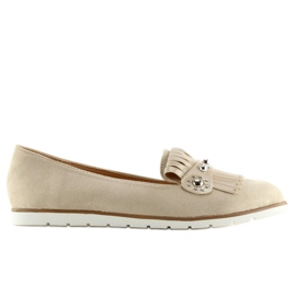 Damebeige loafers DM30P Beige