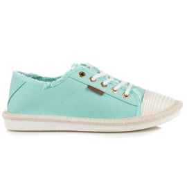 Seastar Sneakers med snøre, espadriller grøn
